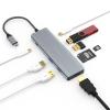 USB C Hub, TOTU USB C 20w PD Docking Station with 4K HDMI, 2*USB 3.0 Type-A, USB C Hub Adapter for Windows, USB C Data Transfer Port, 2*USB 2.0 Type-A, SD/TF view 1