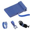 100pcs Releasable Cable Organizer Ties Mouse Earphones Wire Management Nylon Cable Ties Reusable Loop Hoop Tape Straps Tie(Blue,6inch) view 1
