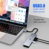 TOTU 6 in 1 Docking Station, USB C Adapter with 4K HDMI Output USB C HUB, USB 3.0 Up to 5Gpbs, Compatible with Laptop and Other Type C Devices, SD&TF Card Slot view 4