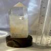 Clear Quartz Tower with Custom-Carved Wooden Stand view 3