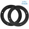BokWin 2 Pcs Universal Fit Car Speaker Spacer 4 Inch Adaptor Ring Mounting Bracket Plastic Car Stereo Speakers Spacer(Black) view 2
