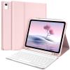 TQQ Keyboard Case for iPad Air 11-inch (M3 2025 / M2 2024) & Air 4th/5th Gen, Magnetic Wireless Detachable Keyboard, Stand Folio Cover with Pencil Holder, Thin & Light (Pink) view 1