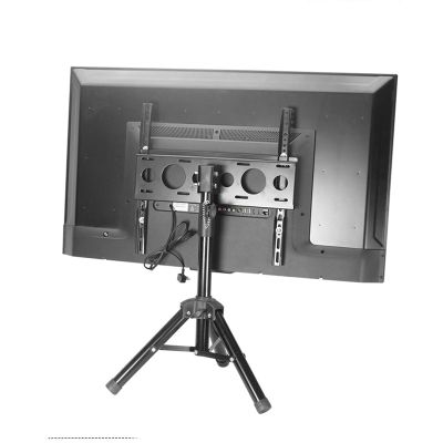 THEGA LCD TV 360 Degree Rotating Frame Floor Stand - Tripod TV Stand for 32-43 Inch TVs, with VESA 400x400mm, Height Adjustable Display Floor TV Stand, Tripod TV Mount Stand for Home and Office