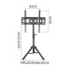 THEGA LCD TV 360 Degree Rotating Frame Floor Stand - Tripod TV Stand for 32-43 Inch TVs, with VESA 400x400mm, Height Adjustable Display Floor TV Stand, Tripod TV Mount Stand for Home and Office view 2