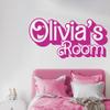 Iconic Style Personalized Wall Decor - Hot Pink Wall Decals Peel and Stick - Perfect Accessories for Women Party - Ideal for Bedroom Decor - Loved by Kids, Girls, Women view 3