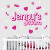 Iconic Style Personalized Wall Decor - Hot Pink Wall Decals Peel and Stick - Perfect Accessories for Women Party - Ideal for Bedroom Decor - Loved by Kids, Girls, Women view 4