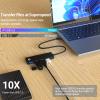 TOTU 4-Port USB 3.0 Hub, USB Hub Extra Light Data Hub USB Adapter, 5Gbps Data Transfer for Laptop, Xbox, Flash Drive, Console, HDD, Printer, Camera, Keyborad, Mouse, and etc. view 4