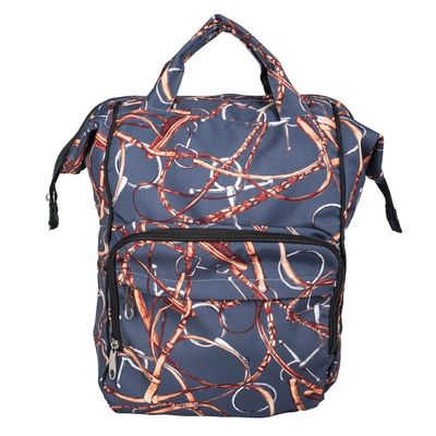 AWST Snaffle Bits Backpack and Laptop Case Navy