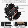 Boy Backpack Travel Bag Anime Luminous Pattern Travel Laptop- Adjustable Shoulder Strap Waterproof school bag Backpack With Usb Charging Port & Combination Lock Pencil Case view 4