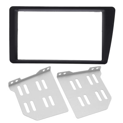 2Din Radio Frame,Radio Stereo Fascia Dash Frame Trim Replacement for Civic LHD 2001-2005