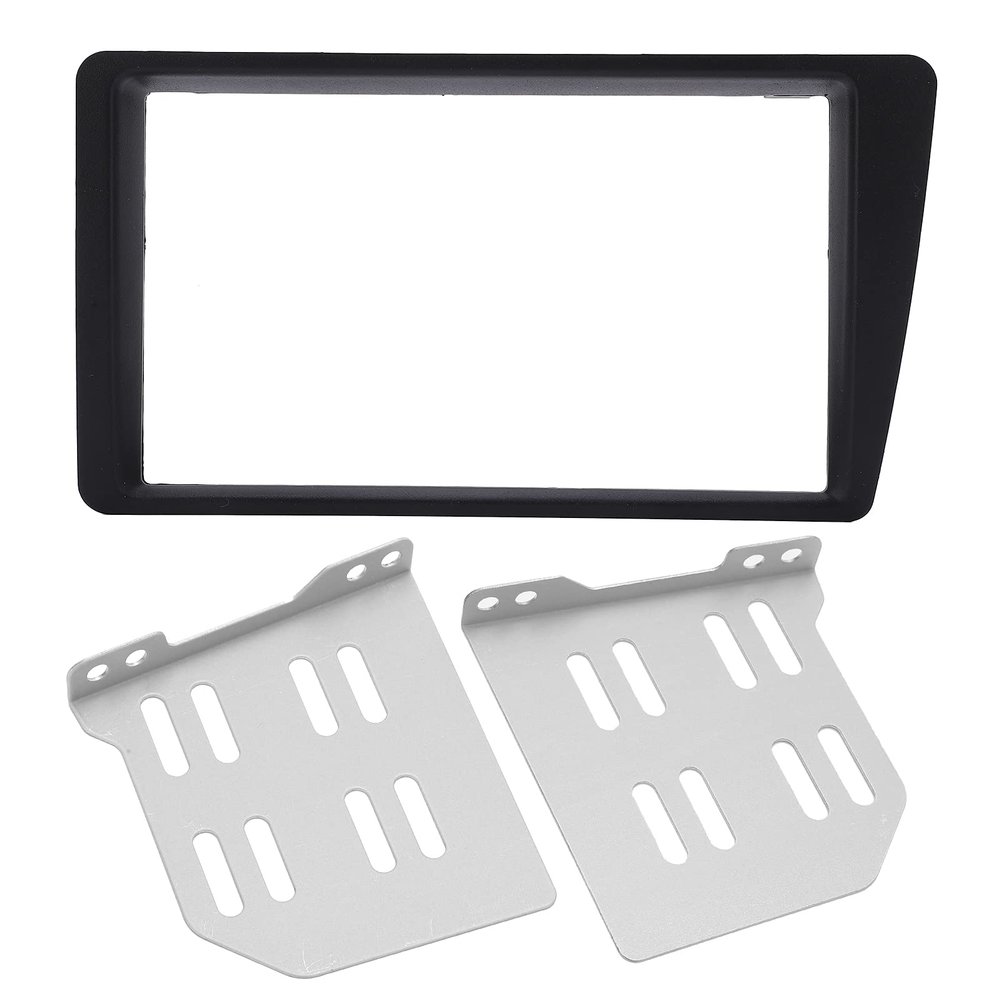 2Din Radio Frame,Radio Stereo Fascia Dash Frame Trim Replacement for Civic LHD 2001-2005