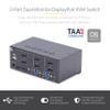 StarTech.com 2-Port Dual-Monitor DisplayPort KVM Switch, 4K 60Hz, 2X USB 5Gbps Hub Ports, 2X USB 2.0 HID Ports, Hotkey and Push-Button Switching, TAA Compliant (P2DD46A2-KVM-SWITCH) view 2
