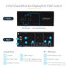 StarTech.com 2-Port Dual-Monitor DisplayPort KVM Switch, 4K 60Hz, 2X USB 5Gbps Hub Ports, 2X USB 2.0 HID Ports, Hotkey and Push-Button Switching, TAA Compliant (P2DD46A2-KVM-SWITCH) view 3
