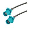 1PCS RG174 Coax Cable Female to Female Jack Adapter Auto Car Navigation Antenna Extension Pigtail Coax Cable (Color : Fakra Z M to M, Size : 0.2M) view 1