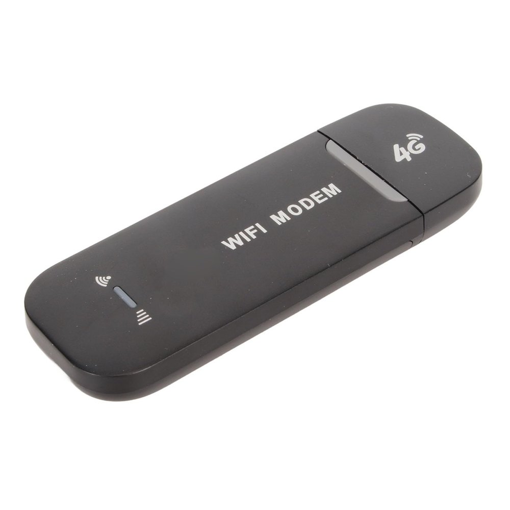 Luqeeg 4G LTE USB Modem, 150Mbps High Speed, Up to 10 Users, Standard SIM Card Slot, Plug and Play, High Safety, Applicable to Asia, South Asia, Africa, The Middle (Black)