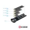 TOOQ TQE-2201R  External Enclosure for M.2 NVMe SSD, Aluminium, Red view 3