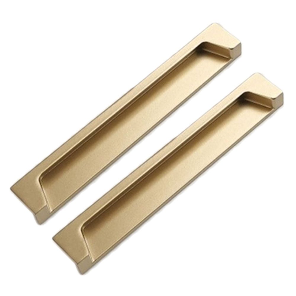 cabinehandles,kitchen door handles, Recessed Handle,Zinc Alloy Cabinet Hardware Flush Pull, Recessed Invisible Flat Finger Pull with 2 Screw for Sliding Door Drawer and Cabinet (128mm) ( Size : 192mm