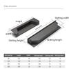 cabinehandles,kitchen door handles, Recessed Handle,Zinc Alloy Cabinet Hardware Flush Pull, Recessed Invisible Flat Finger Pull with 2 Screw for Sliding Door Drawer and Cabinet (128mm) ( Size : 192mm view 3