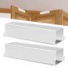 Bifold Door Lock,Fits Bi-Fold Doors from 1 1/8" - 1 3/8" Thick- Double Door Safety Locks Keep Toddler, Cats&Dogs Out of Closets, Cabinets, Pantry| Installation-Free (White, Big 2PCS) view 1