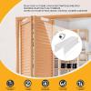 Bifold Door Lock,Fits Bi-Fold Doors from 1 1/8" - 1 3/8" Thick- Double Door Safety Locks Keep Toddler, Cats&Dogs Out of Closets, Cabinets, Pantry| Installation-Free (White, Big 2PCS) view 2