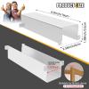 Bifold Door Lock,Fits Bi-Fold Doors from 1 1/8" - 1 3/8" Thick- Double Door Safety Locks Keep Toddler, Cats&Dogs Out of Closets, Cabinets, Pantry| Installation-Free (White, Big 2PCS) view 3