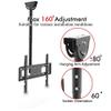 Ceiling TV Mount Bracket, Fits 32 40 42 47 50 55 60 70Inch Flat Panel Televisions, Adjustable Height Telescoping Tilt and Swivel, Mount on Vaulted Ceilings Up to VESA 600x400 Black view 4