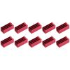 10Pcs Heat Sink 40x16x16mm Heat Sink Aluminium Aluminum Heatsink Cooler Cooling Radiator Set for Electronic CPU Chip Power Module Red view 1