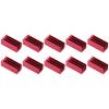 10Pcs Heat Sink 40x16x16mm Heat Sink Aluminium Aluminum Heatsink Cooler Cooling Radiator Set for Electronic CPU Chip Power Module Red view 3