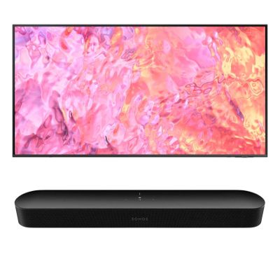 SAMSUNG 50" Q60CA TV with Sonos Beam G2 Soundbar(USED)