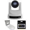 PTZOptics Move SE SDI/HDMI/USB/IP PTZ Camera with 30x Optical Zoom (White) Bundle with HuddleCamHD (White) HCM-1 Small Universal Wall Mount Bracket and Anti-Static Screen Cleaning Wipes view 1