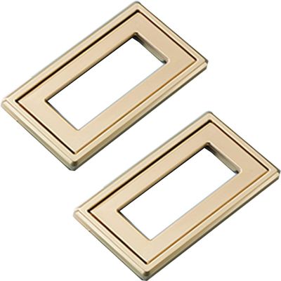 Recessed Pulls ,Sliding Door Handle, 2 Pcs Aluminium Alloy Flip Handle Hidden Door Pull Handles Recessed Drawer Knob For Windows Cabinets Furniture Door Levers Flush Sliding Doo ( Color : Gold , Size