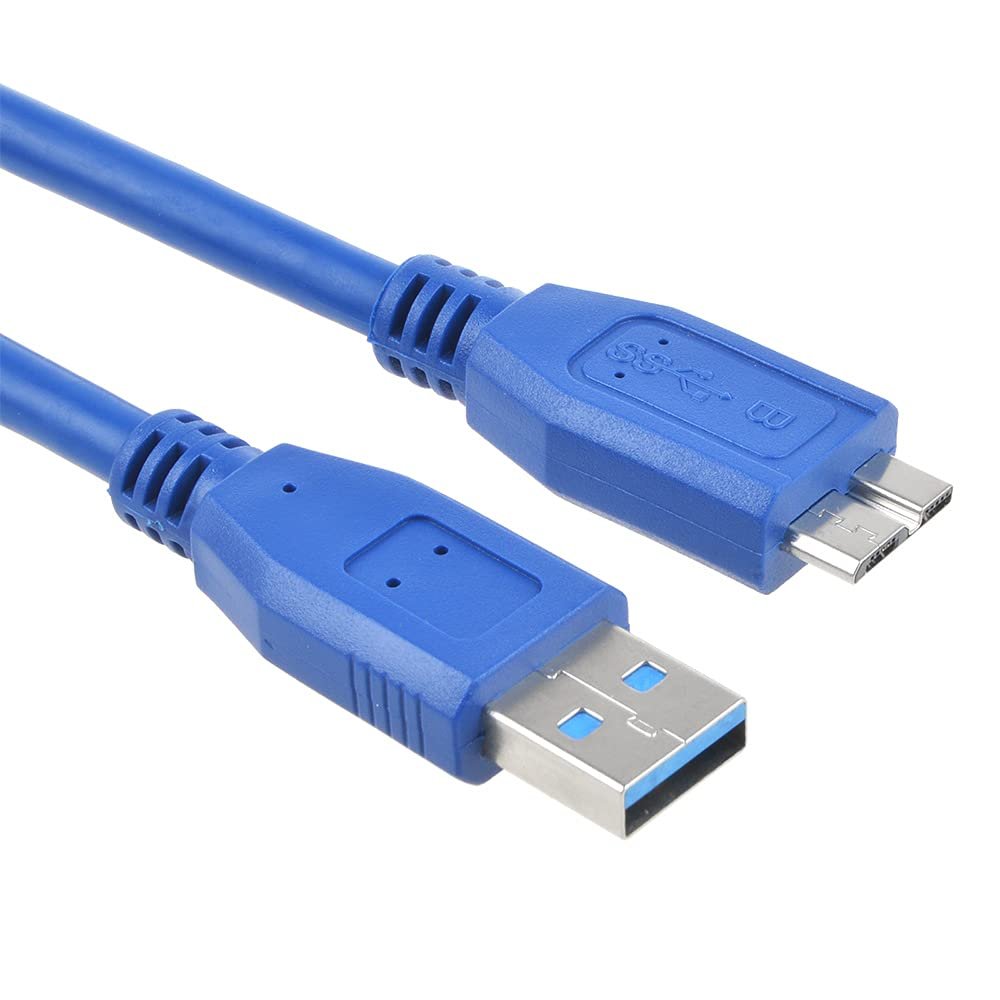 GUY-TECH USB 3.0 Cable Cord Lead Compatible with WD Elements,WD Passport SE Mac,My Book Essential External Hard Drive 4TB WDBACW0040HBK, My Passport Essential SE 1TB External Hard Drive