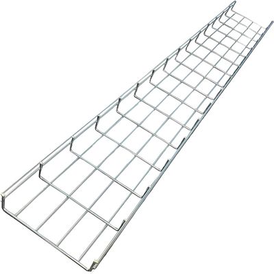 Kable Kontrol Cable Tray- 5 Feet Long - 8" Width, 4 Depth Wire Mesh Tray Cable Management Rack Cords Organizer Cable Basket, Zinc Plated Steel NEC Approved for Network, Fiber Optic, Cabling