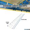 Kable Kontrol Cable Tray- 5 Feet Long - 8" Width, 4 Depth  Wire Mesh Tray Cable Management Rack Cords Organizer Cable Basket, Zinc Plated Steel NEC Approved for Network, Fiber Optic, Cabling view 3