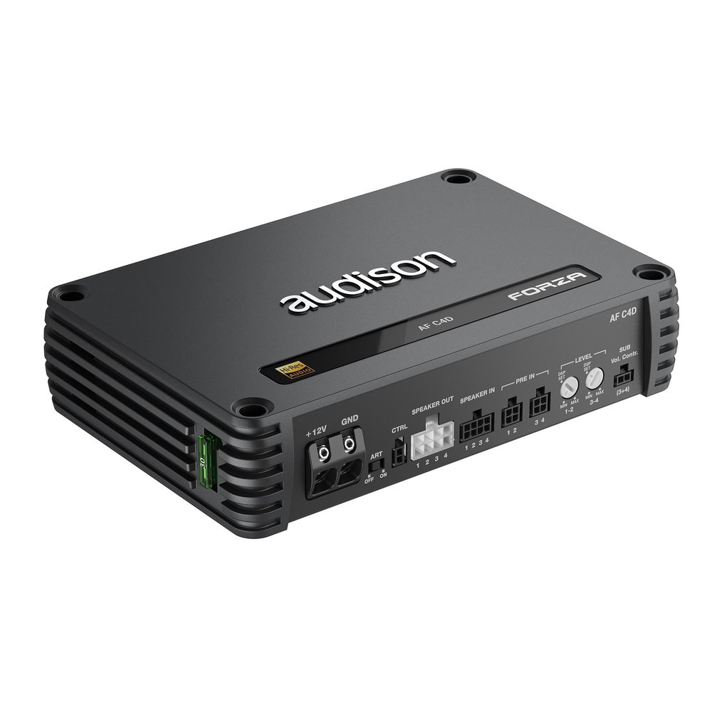 Audison AF-C4D Class D 4 Channel 90W X 4 @ 4 Ohms Amplifier