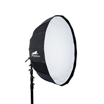 Cheetah Stand QSB-34 Softbox (Bowen) w/Egg Crate Grid and Quick Release Umbrella Style Softbox - Compatible with Bowens, Godox, Profoto, Alienbees, Glow, Elinchrom, Flashpoint Strobes