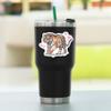 100 PCS Tiger Stickers Pack  Waterproof Vinyl Decals for Water Bottles, Laptops, Phones, Notebook, Cars  Cool Vibrant Graphics for Tiger Enthusiast view 3
