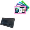 BoxWave Keyboard Compatible with Contixo K102 (10 in) - SlimKeys Bluetooth Keyboard - with Backlight, Portable Slim LED 7 Colors - Jet Black view 1