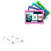 BoxWave Stand and Mount Compatible with Contixo K102 (10 in) - Pocket Aluminum Stand 3-in-1, Portable Multi Angle Viewing Riser - Metallic Silver view 1