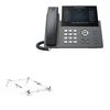 BoxWave Stand and Mount Compatible with Ooma 2670W IP Phone - Pocket Aluminum Stand 3-in-1, Portable Multi Angle Viewing Riser - Metallic Silver view 1