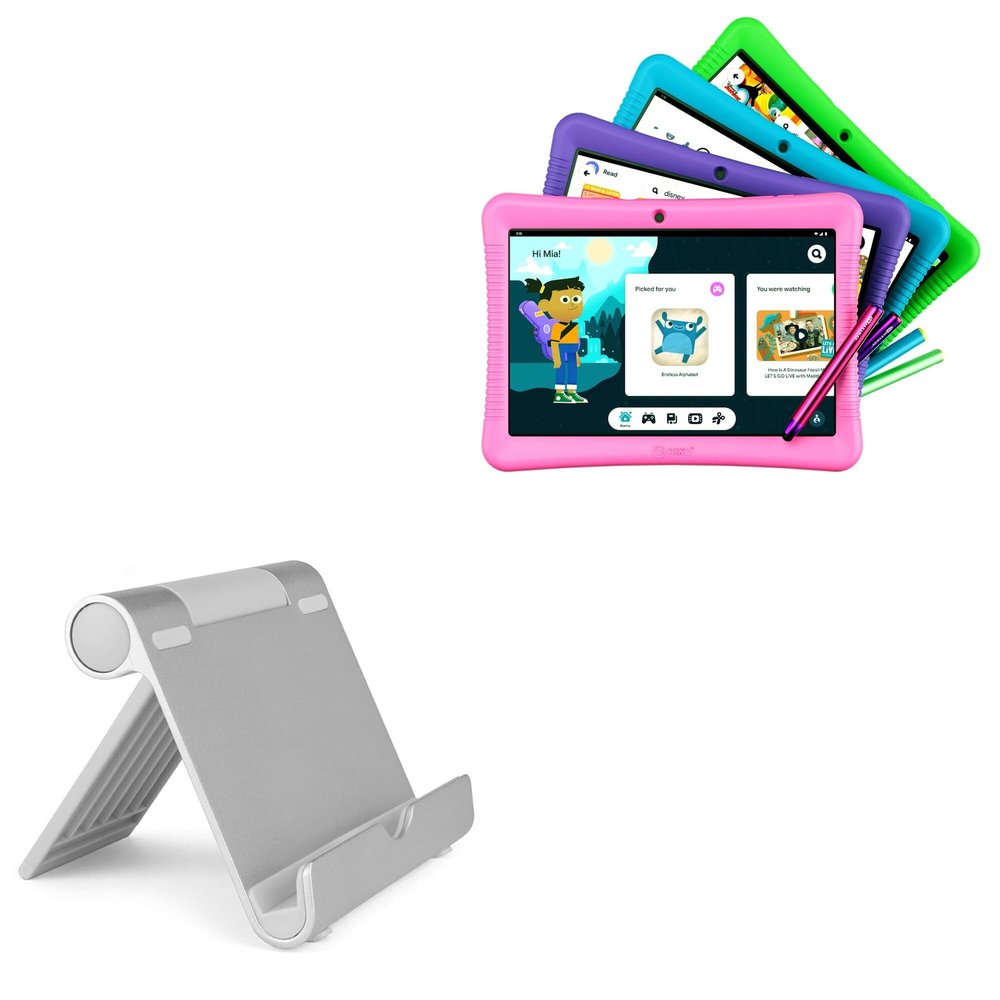 BoxWave Stand and Mount Compatible with Contixo K102 (10 in) - VersaView Aluminum Stand, Portable, Multi Angle Viewing Sturdy