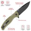 FOUNDING FORGERS NITE SHELL Pocket Knife for Men  D2 Steel Folding Pocket Knife, EDC Pocket Knife with G10 Handle & Pocket Clip  Tactical Everyday Carry Knife with Case view 3