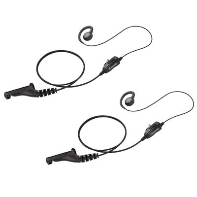 Arrowmax 2 Pack AEH3000-M9 Earhook Headset Earpiece with Mic Compatible with Motorola Radios APX6000 APX7000 APX8000 XPR6350 XPR6550 XPR7550 XPR7350e XPR7550e XPR7580e APX 6000 7000 8000