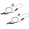 Arrowmax 2 Pack AEH3000-M9 Earhook Headset Earpiece with Mic Compatible with Motorola Radios APX6000 APX7000 APX8000 XPR6350 XPR6550 XPR7550 XPR7350e XPR7550e XPR7580e APX 6000 7000 8000 view 1