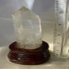 Clear Quartz Tower with Custom-Carved Wooden Stand view 3