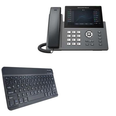 BoxWave Keyboard Compatible with Ooma 2670W IP Phone - SlimKeys Bluetooth Keyboard, Portable Thin with Chiclet-Style Keys - Jet Black