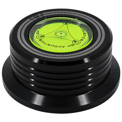 Record Weight Stabilizer 50hz Record Weights Turntables with Level Aluminum Alloy Record Stabilizer (Black)