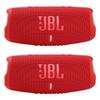 JBL Charge 5 - Waterproof Portable Bluetooth Speaker - Red/Red (Pair) view 1