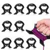 Garneck 10PCS Small Rope Winder: Black String Light Storage Reel Cord Reel Wire Storage Wrap for Extension Cord Holder Plastic Winding Clip for Home Office Garage Rv Workshop view 1