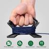 Garneck 10PCS Small Rope Winder: Black String Light Storage Reel Cord Reel Wire Storage Wrap for Extension Cord Holder Plastic Winding Clip for Home Office Garage Rv Workshop view 4